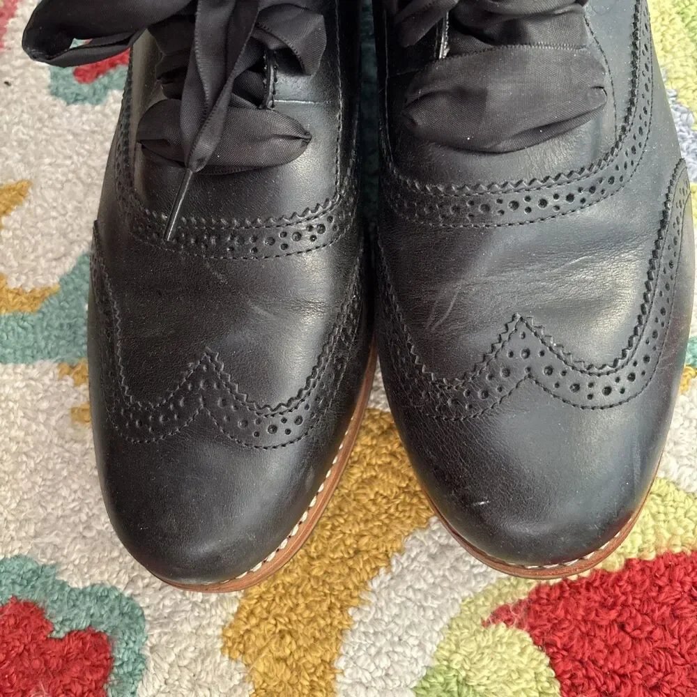 SEBAGO CLAREMONT Brogue Riding Classic Vegan Prepster Retro Y2K Academia Sz 10.5